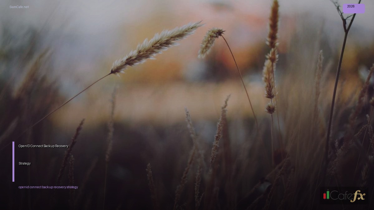 OpenID Connect Backup Recovery Strategy — คู่มือฉบับสมบูรณ์ 2026 | SiamCafe Blog