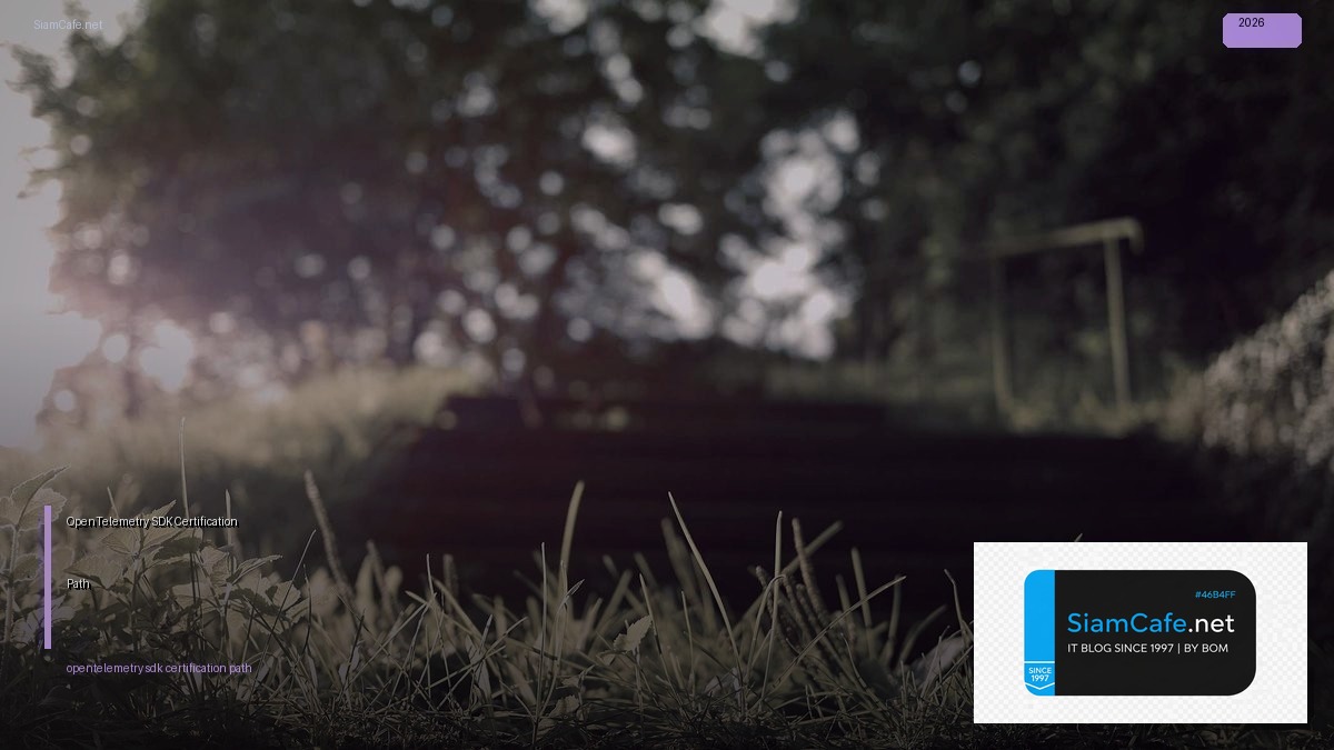 opentelemetry sdk certification path