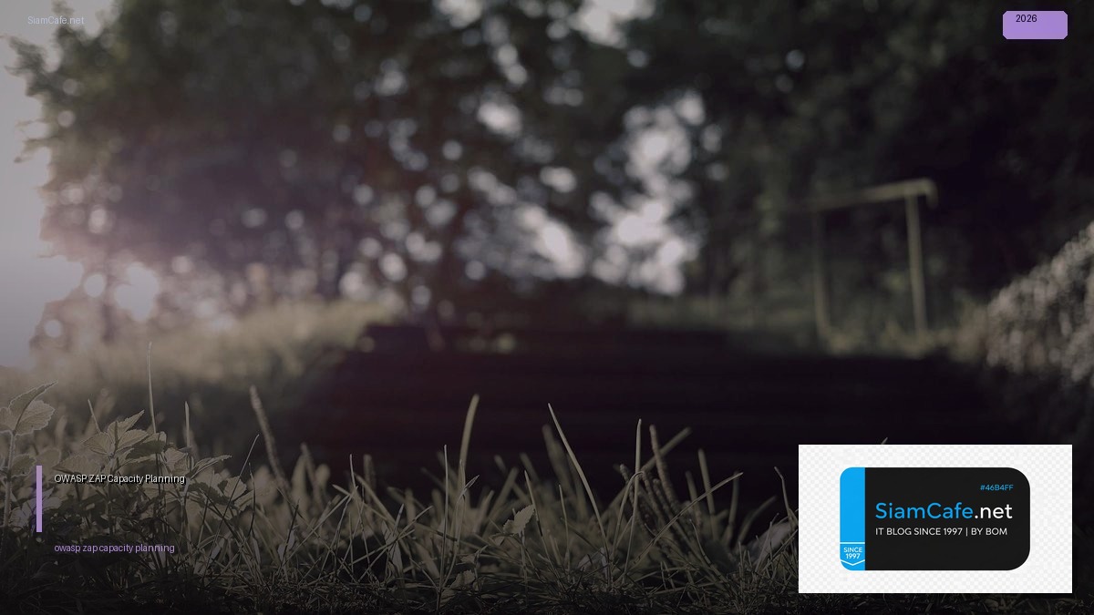 OWASP ZAP Capacity Planning — คู่มือฉบับสมบูรณ์ 2026 | SiamCafe Blog