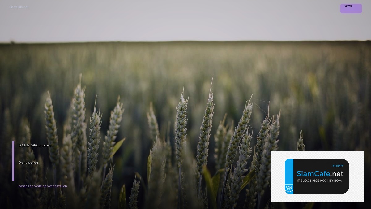 owasp zap container orchestration