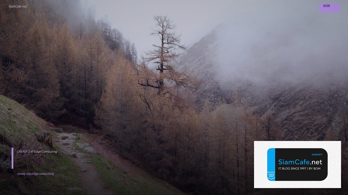 OWASP ZAP Edge Computing — คู่มือฉบับสมบูรณ์ 2026 | SiamCafe Blog