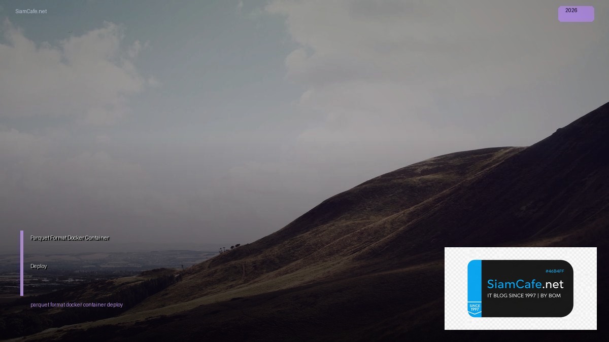 parquet format docker container deploy