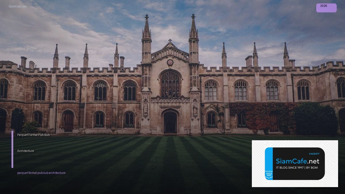 parquet format pub sub architecture