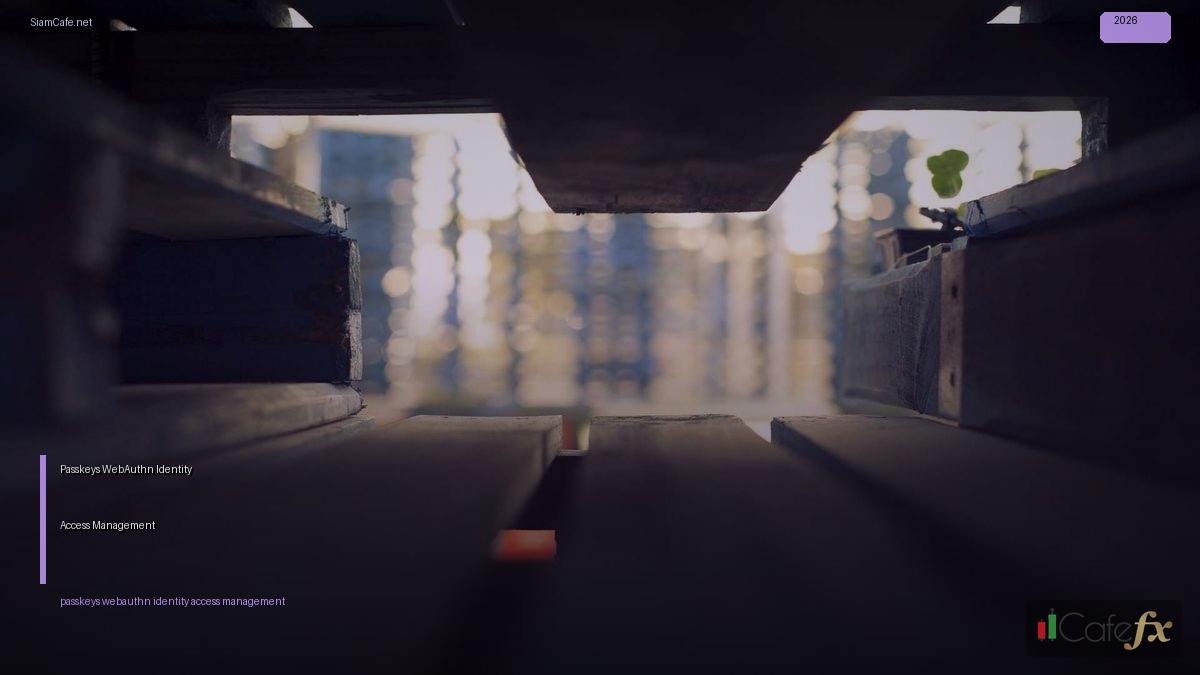 Passkeys WebAuthn Identity Access Management — คู่มือฉบับสมบูรณ์ 2026 | SiamCafe Blog