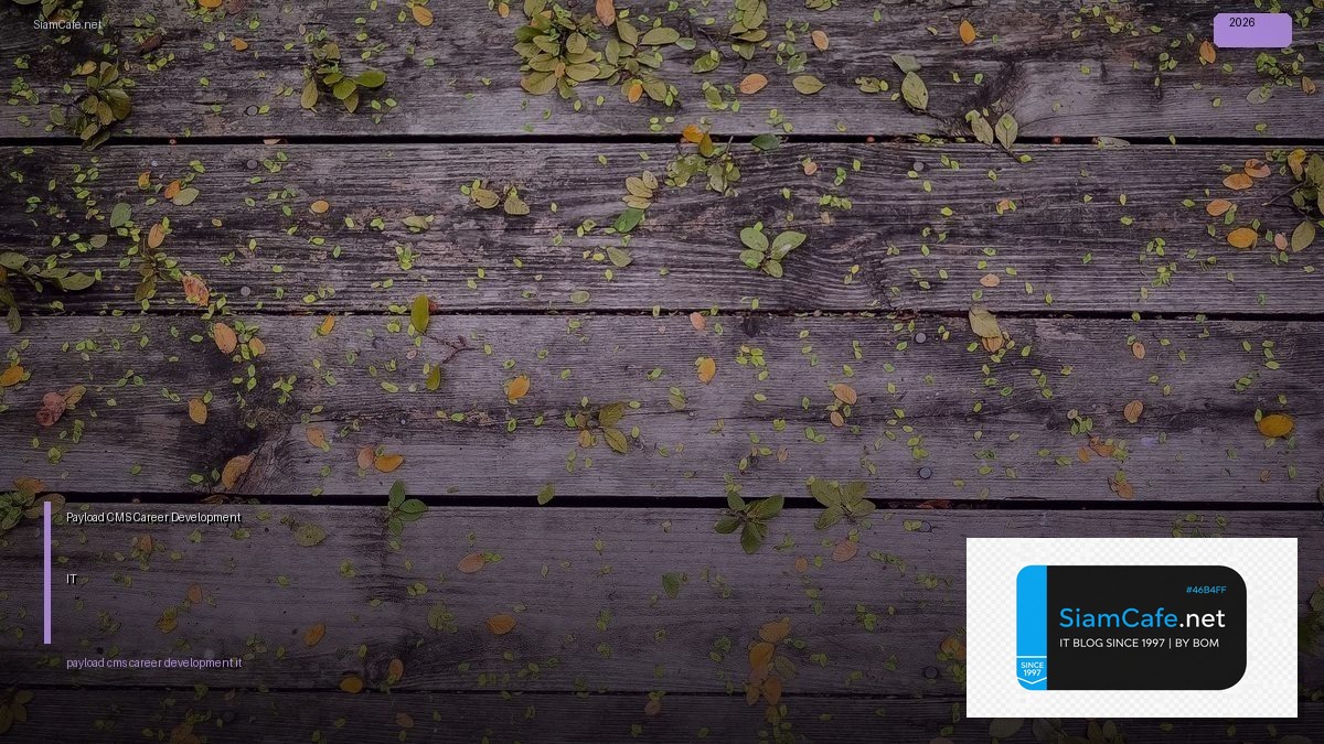 Payload CMS Career Development IT — ทุกสิ่งที่ต้องรู้ในปี 2026 | SiamCafe Blog