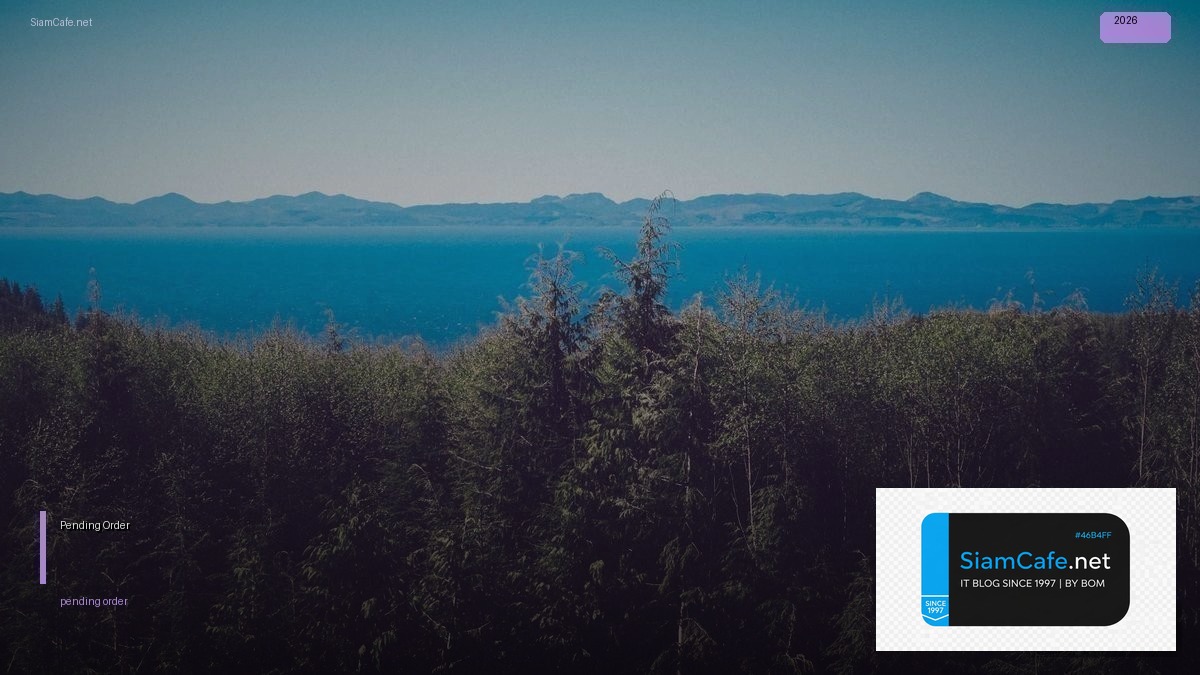 Pending Order — คู่มือฉบับสมบูรณ์ 2026 — คู่มือฉบับสมบูรณ์ 2026 | SiamCafe Blog