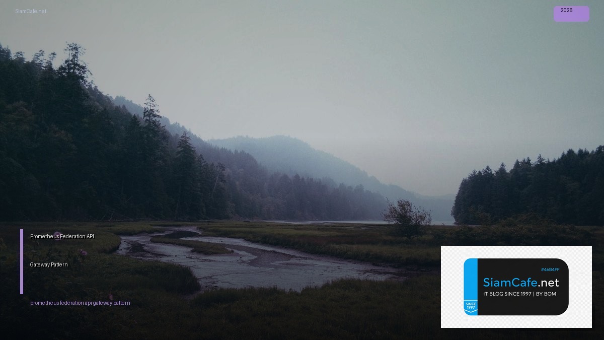 prometheus federation api gateway pattern