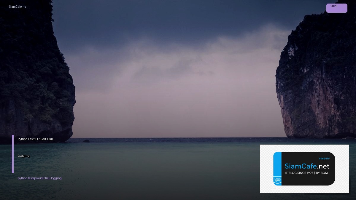 python fastapi audit trail logging