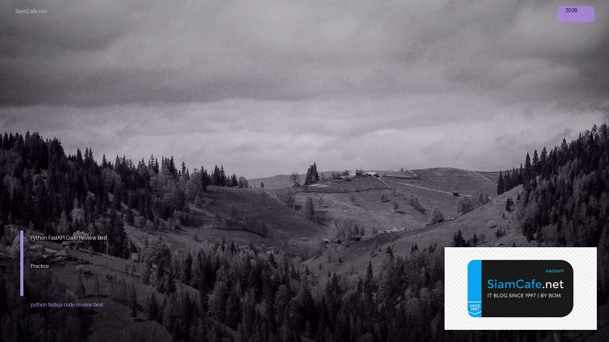 python fastapi code review best practice