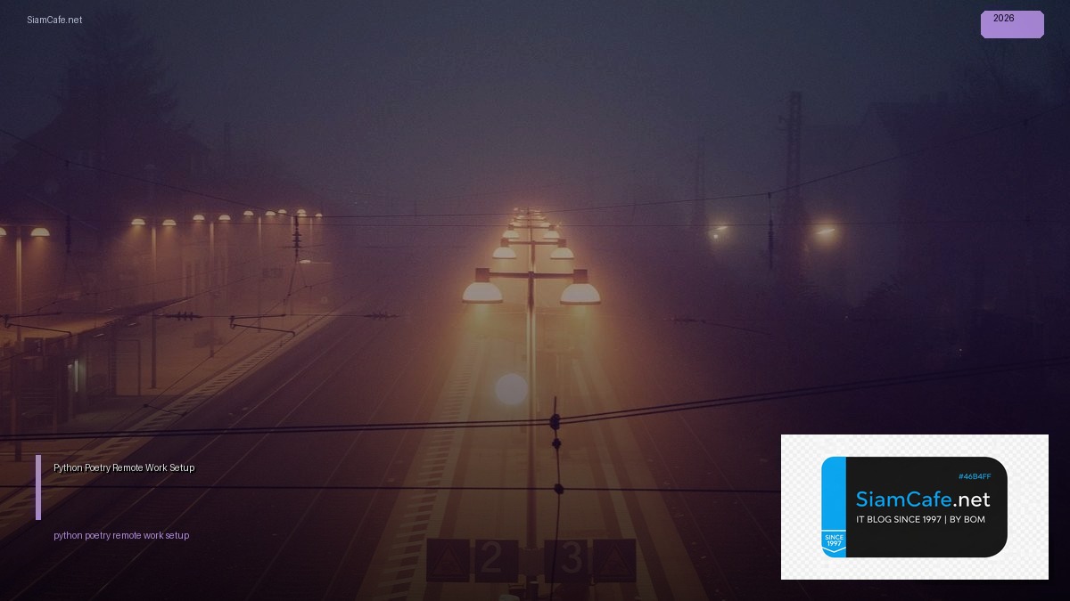 python poetry remote work setup