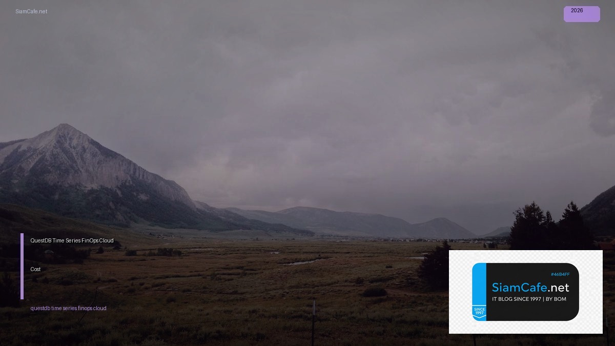 questdb time series finops cloud cost