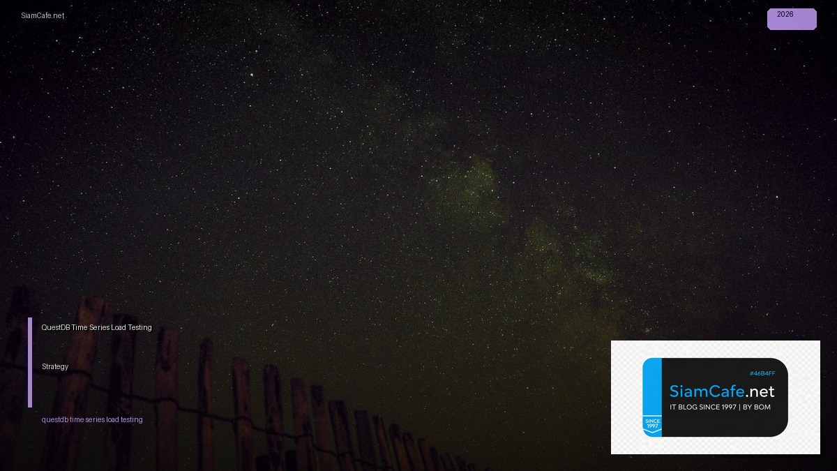 questdb time series load testing strategy