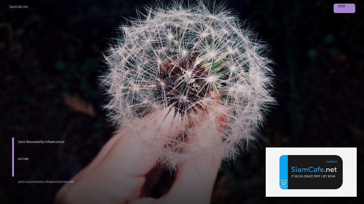 qwik resumability infrastructure as code