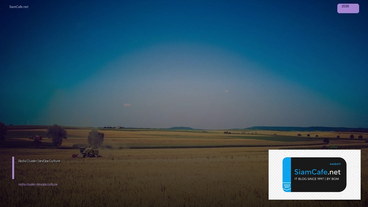 Redis Cluster DevOps Culture — คู่มือฉบับสมบูรณ์ 2026 | SiamCafe Blog