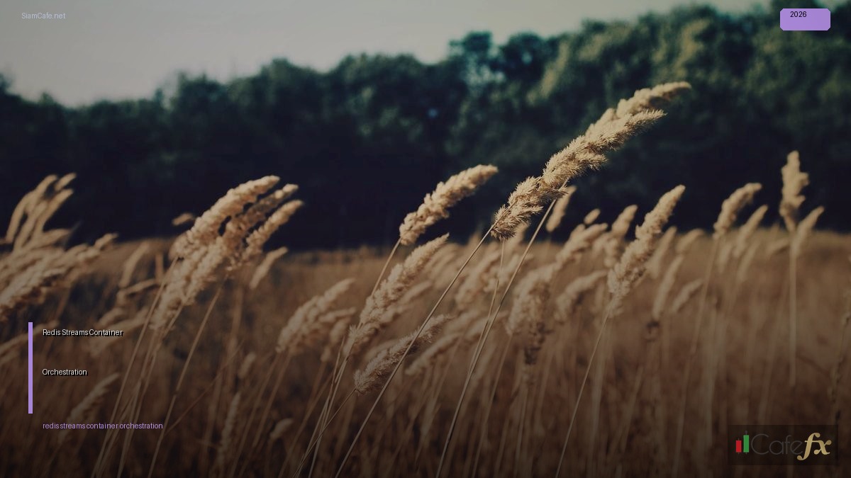 Redis Streams Container Orchestration — คู่มือฉบับสมบูรณ์ 2026 | SiamCafe Blog