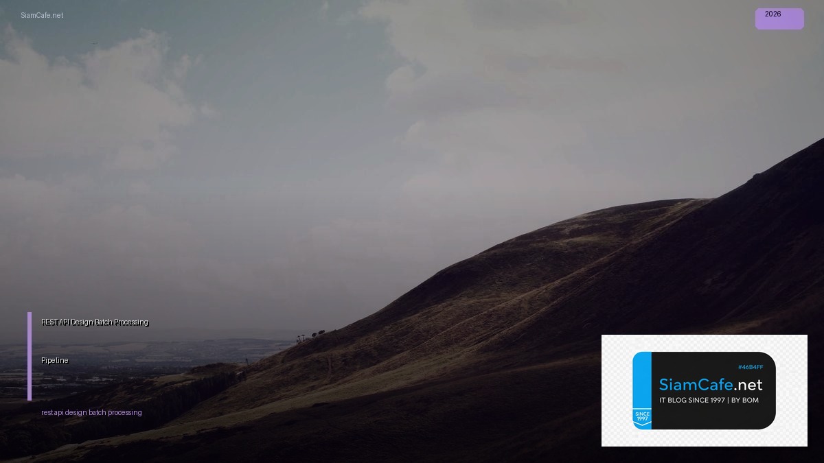 rest api design batch processing pipeline