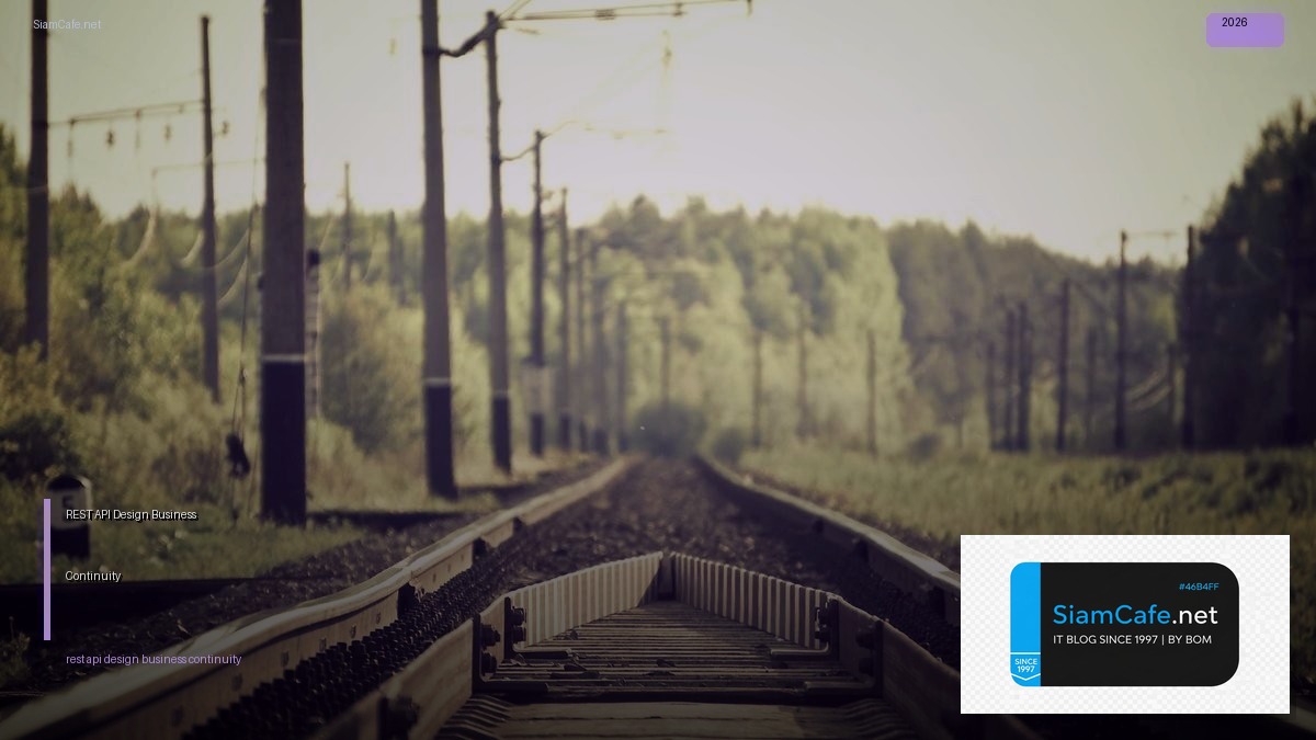 rest api design business continuity