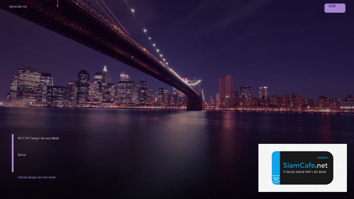 rest api design service mesh setup