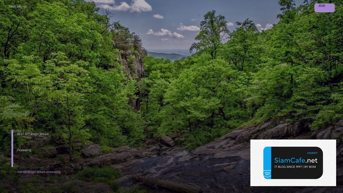 rest api design stream processing