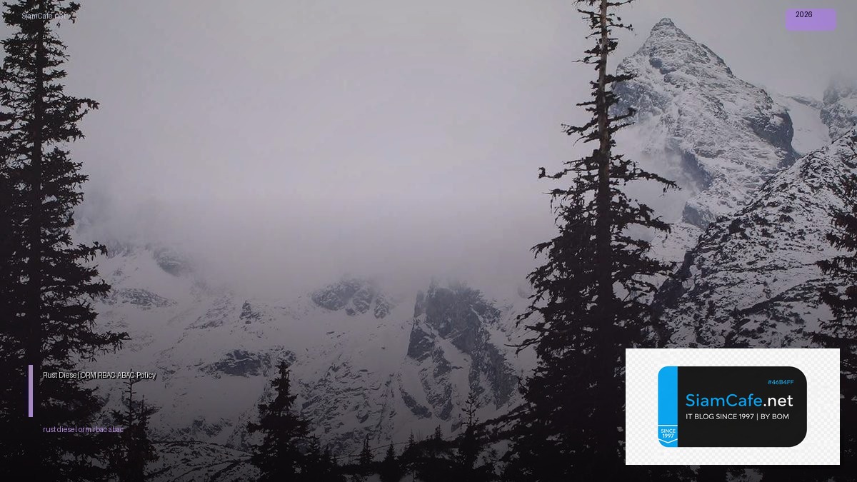 rust diesel orm rbac abac policy