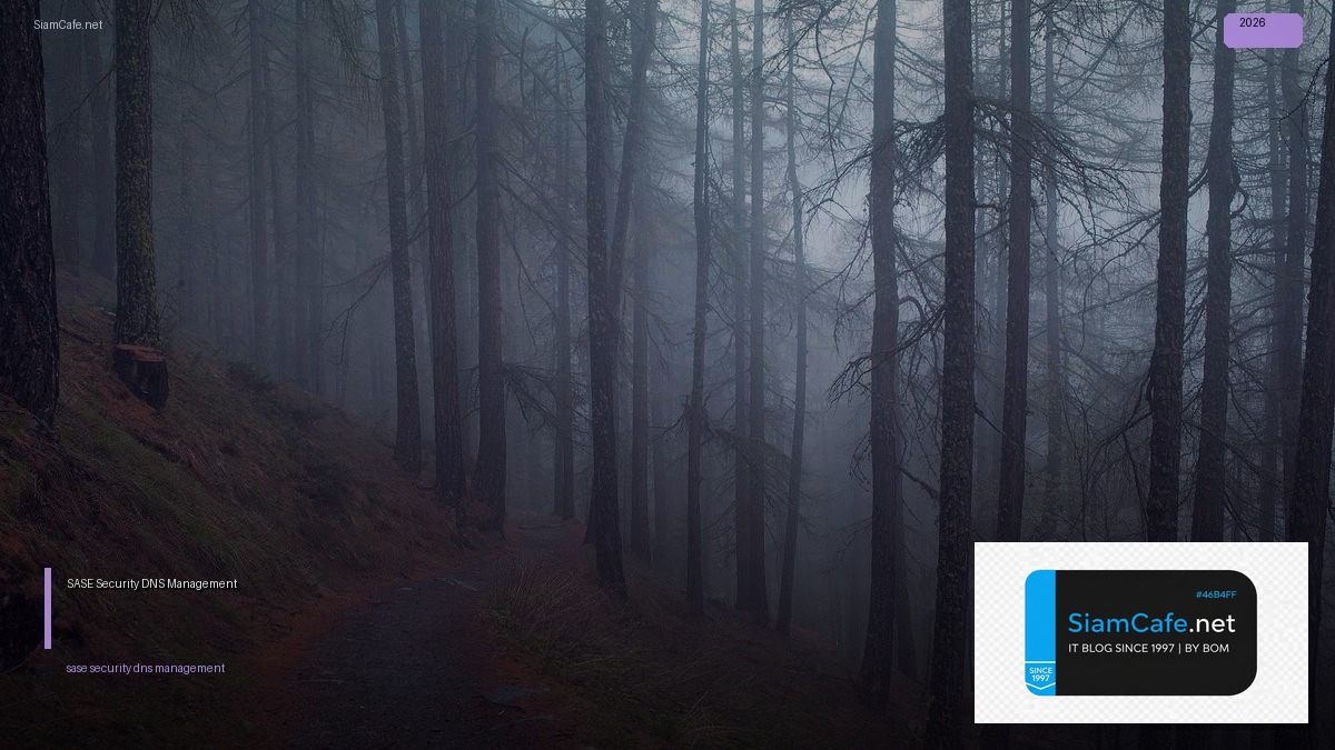 SASE Security DNS Management — คู่มือฉบับสมบูรณ์ 2026 | SiamCafe Blog