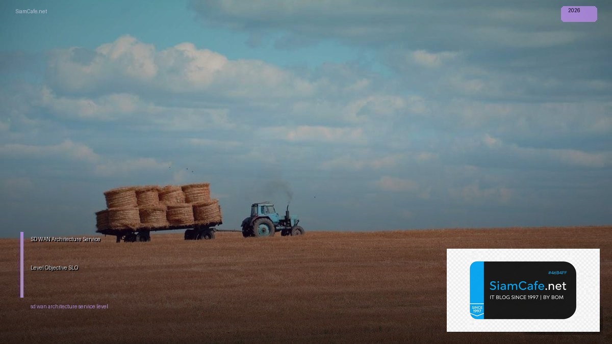 sd wan architecture service level objective slo