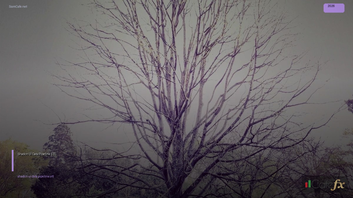 Shadcn UI Data Pipeline ETL — คู่มือฉบับสมบูรณ์ 2026 | SiamCafe Blog