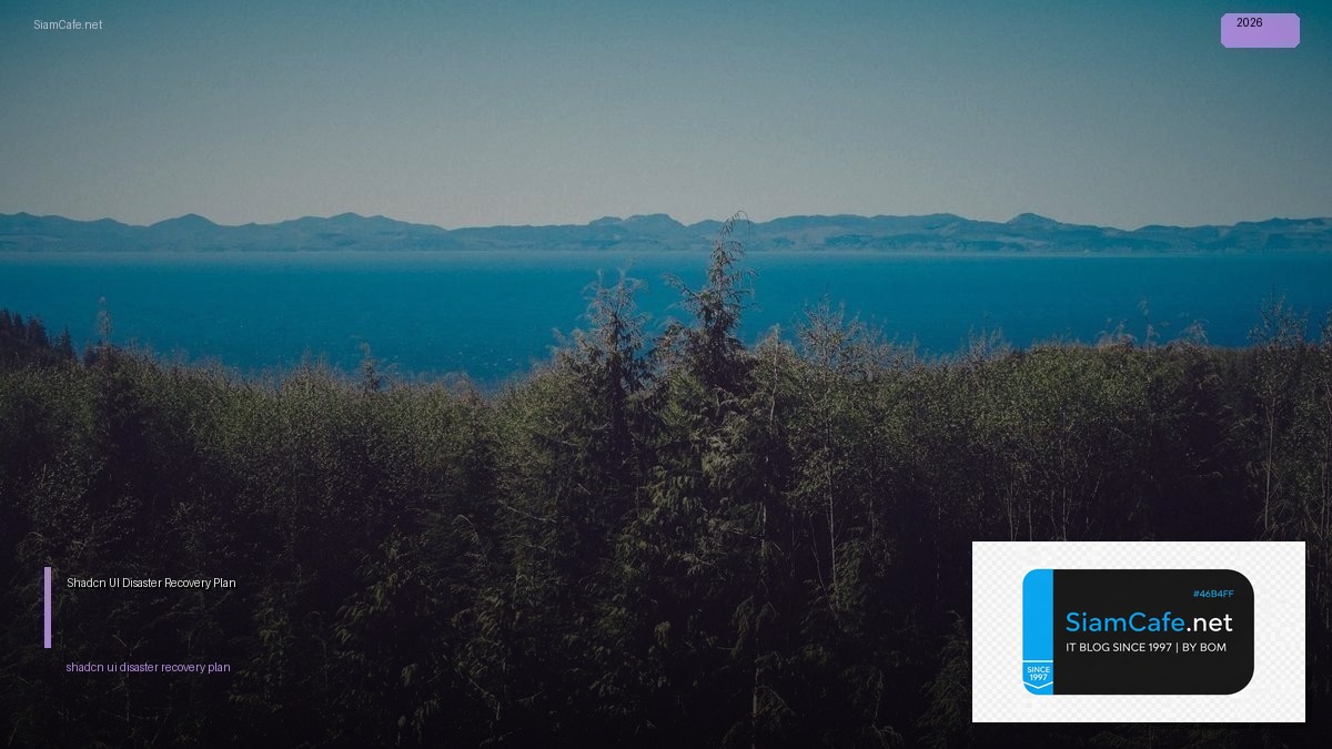 shadcn ui disaster recovery plan