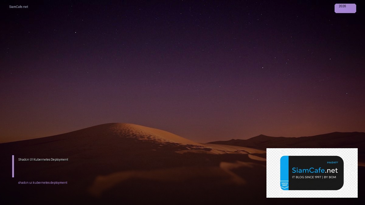 shadcn ui kubernetes deployment