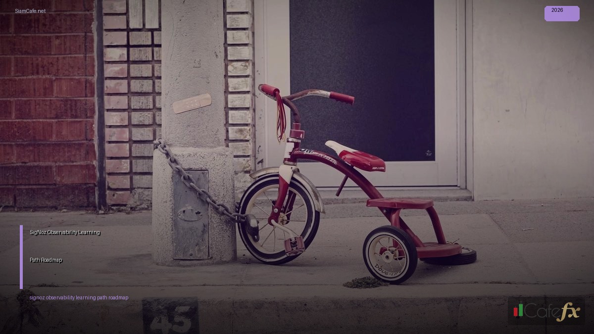 SigNoz Observability Learning Path Roadmap — คู่มือฉบับสมบูรณ์ 2026 | SiamCafe Blog