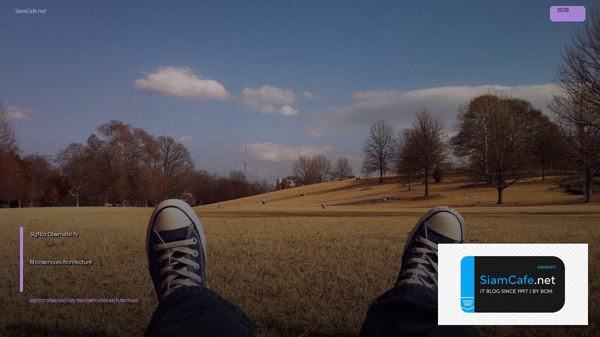 signoz observability microservices architecture