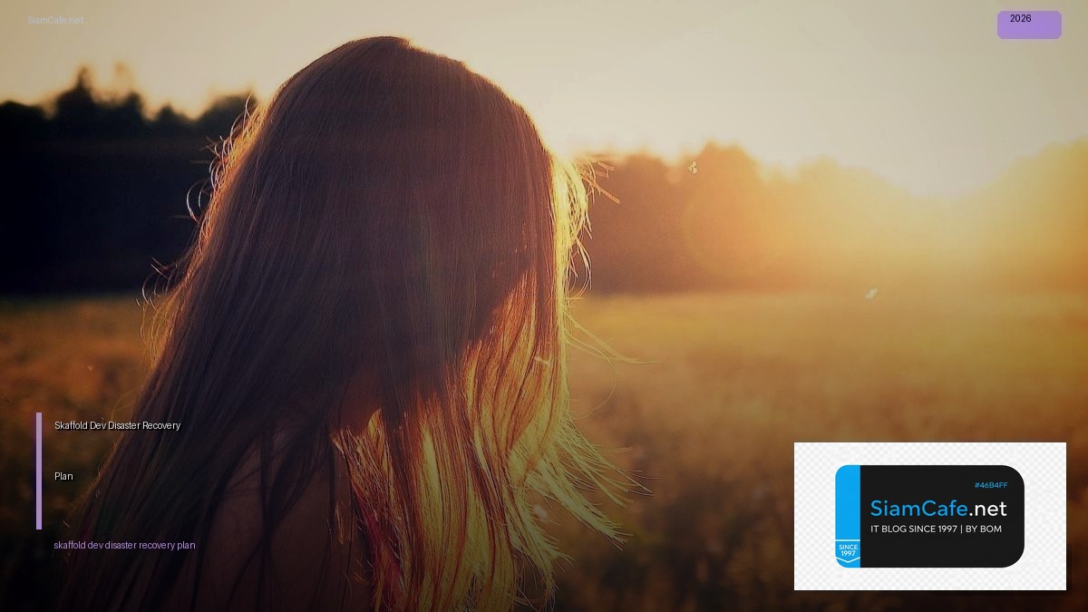 Skaffold Dev Disaster Recovery Plan | SiamCafe Blog