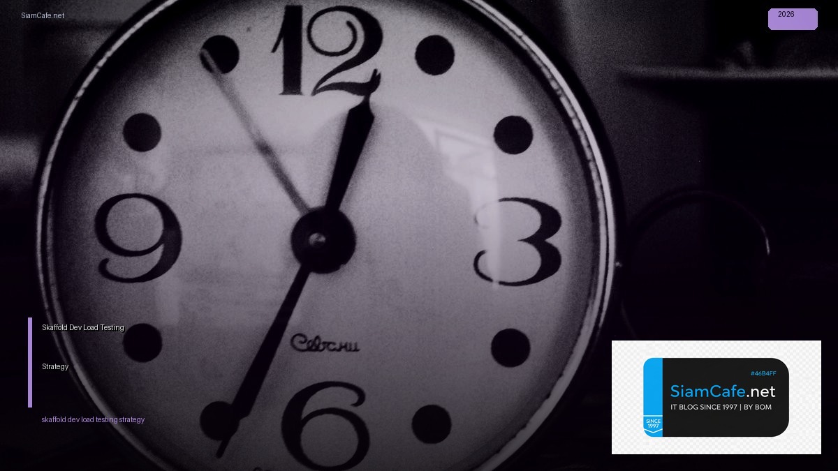 Skaffold Dev Load Testing Strategy — คู่มือฉบับสมบูรณ์ 2026 | SiamCafe Blog