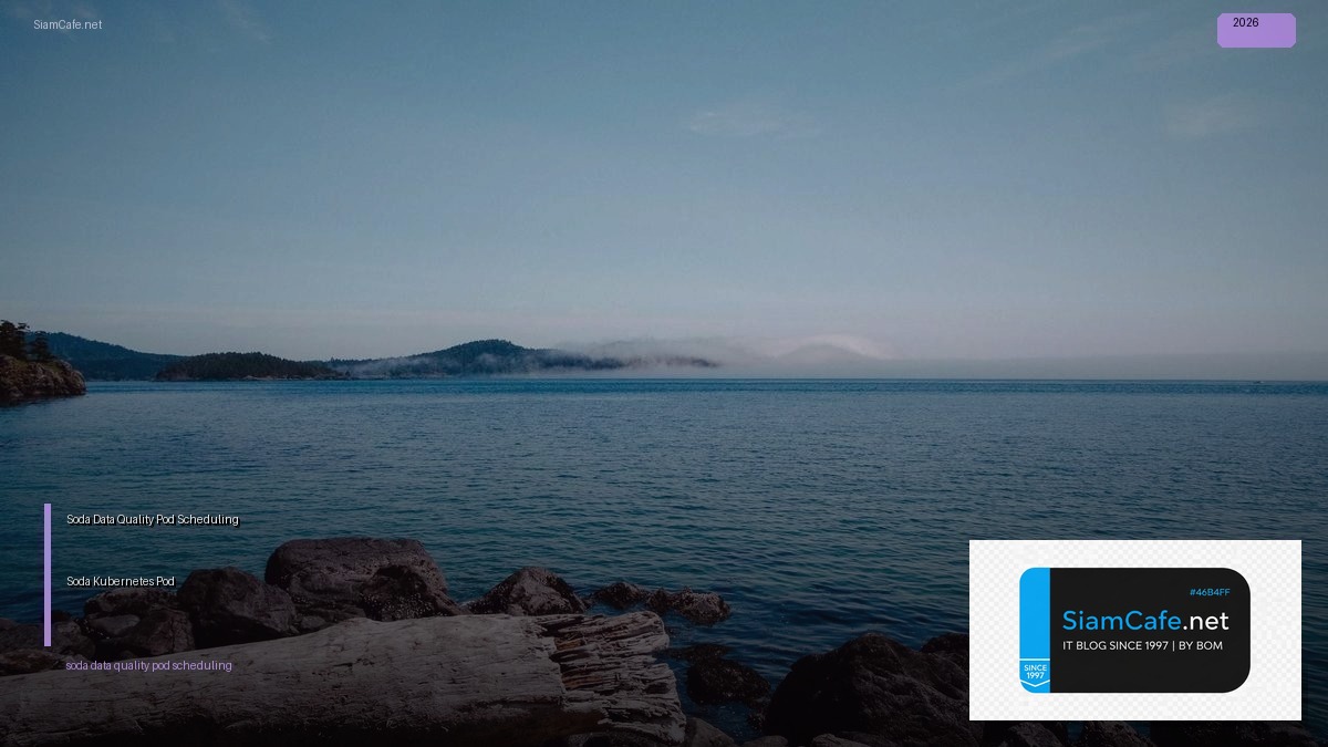 soda data quality pod scheduling