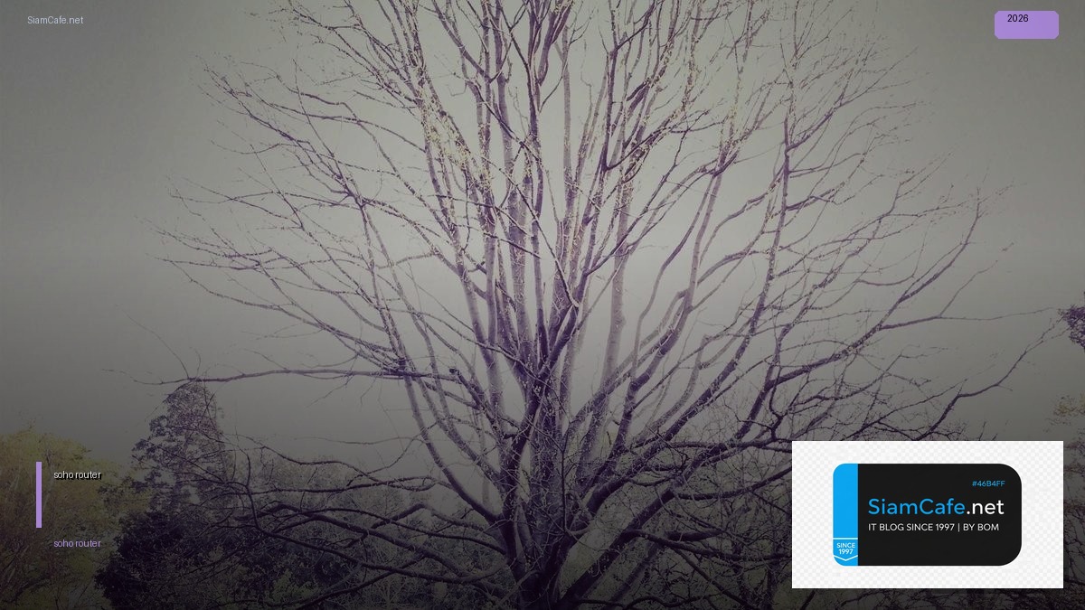 soho router คือ — คู่มือฉบับสมบูรณ์ 2026 | SiamCafe Blog