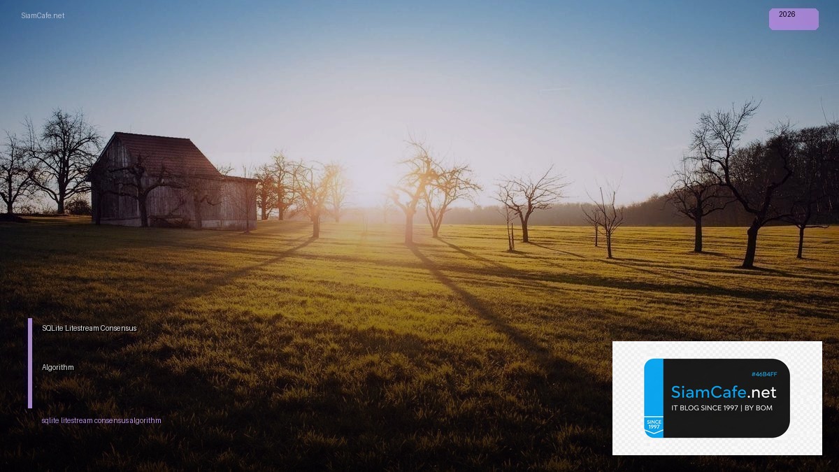 sqlite litestream consensus algorithm