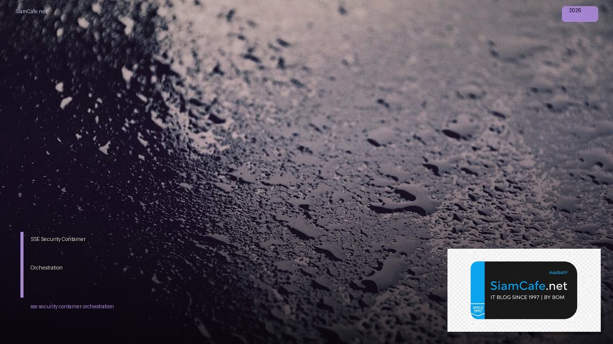 sse security container orchestration