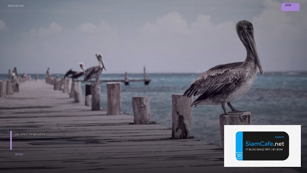 SSL VPN คืออะไร — คู่มือ IT Infrastructure 2026 — คู่มือฉบับสมบูรณ์ 2026 | SiamCafe Blog