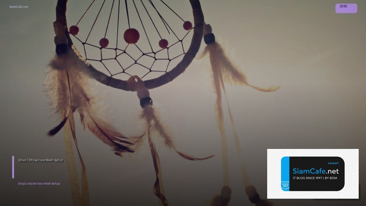 strapi cms service mesh setup