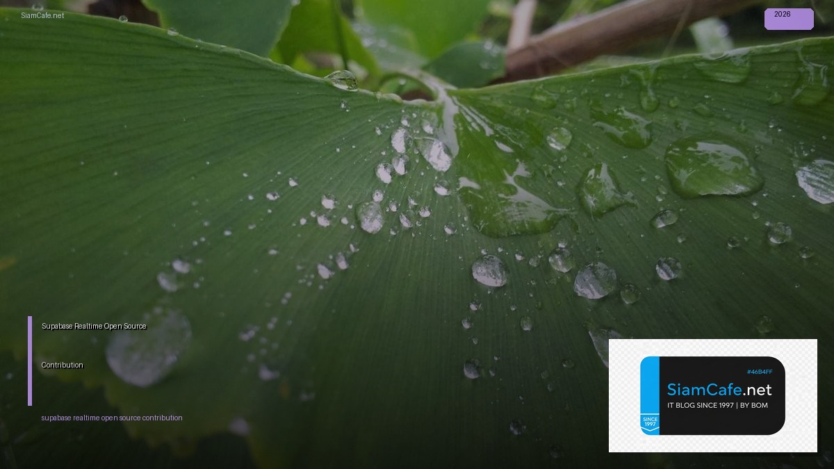 Supabase Realtime Open Source Contribution | SiamCafe Blog