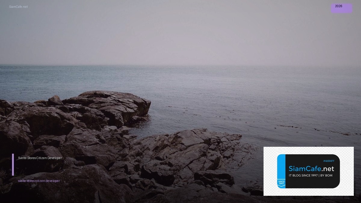 svelte stores citizen developer