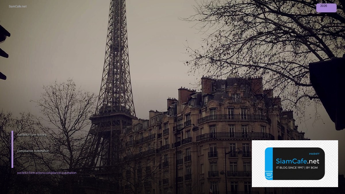 sveltekit form actions compliance automation