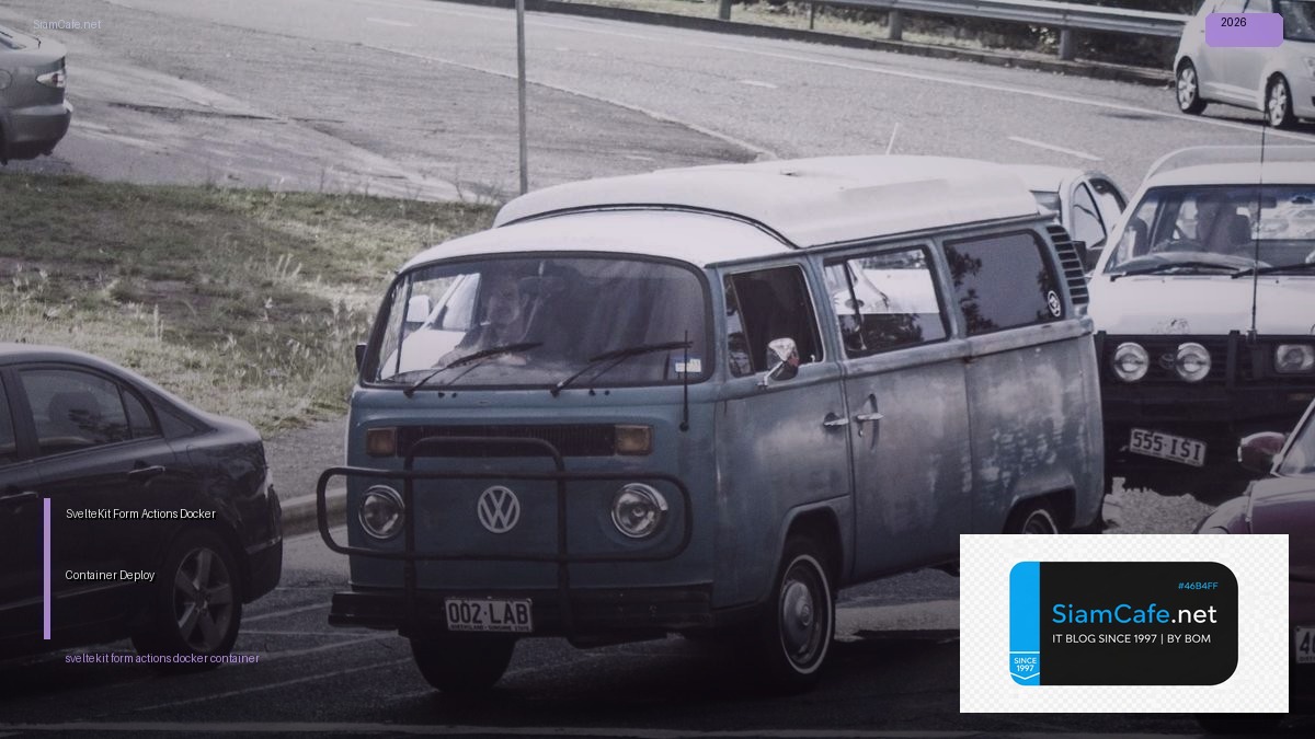 sveltekit form actions docker container deploy