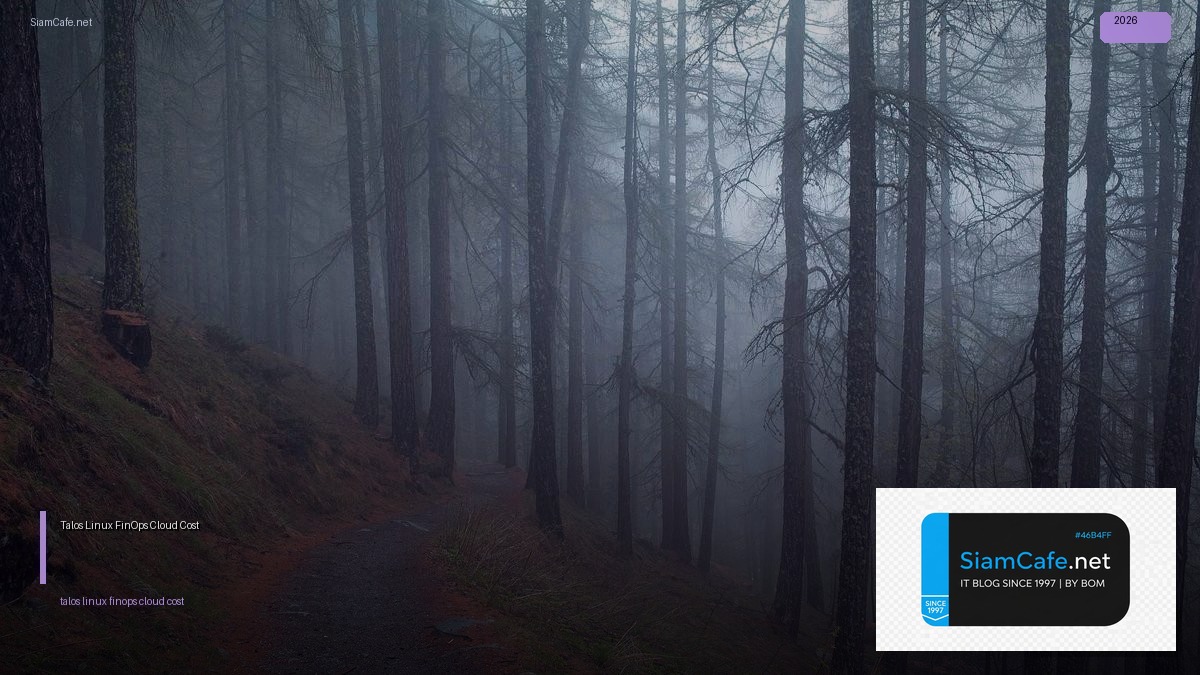 Talos Linux FinOps Cloud Cost — คู่มือฉบับสมบูรณ์ 2026 | SiamCafe Blog