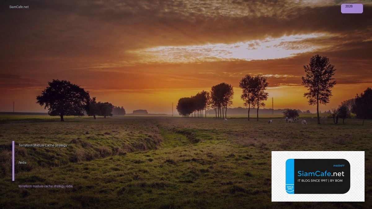 Terraform Module Cache Strategy Redis — คู่มือฉบับสมบูรณ์ 2026 | SiamCafe Blog