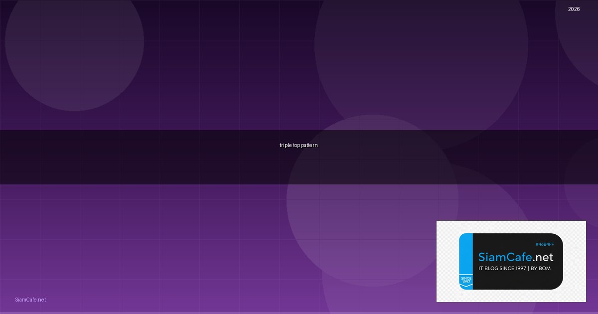triple top pattern คือ — คู่มือฉบับสมบูรณ์ 2026 | SiamCafe Blog