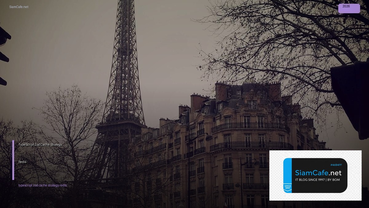 TypeScript Zod Cache Strategy Redis — คู่มือฉบับสมบูรณ์ 2026 | SiamCafe Blog