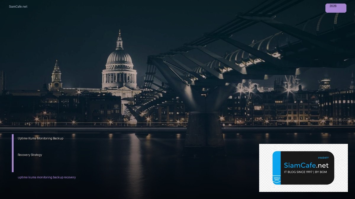 uptime kuma monitoring backup recovery strategy