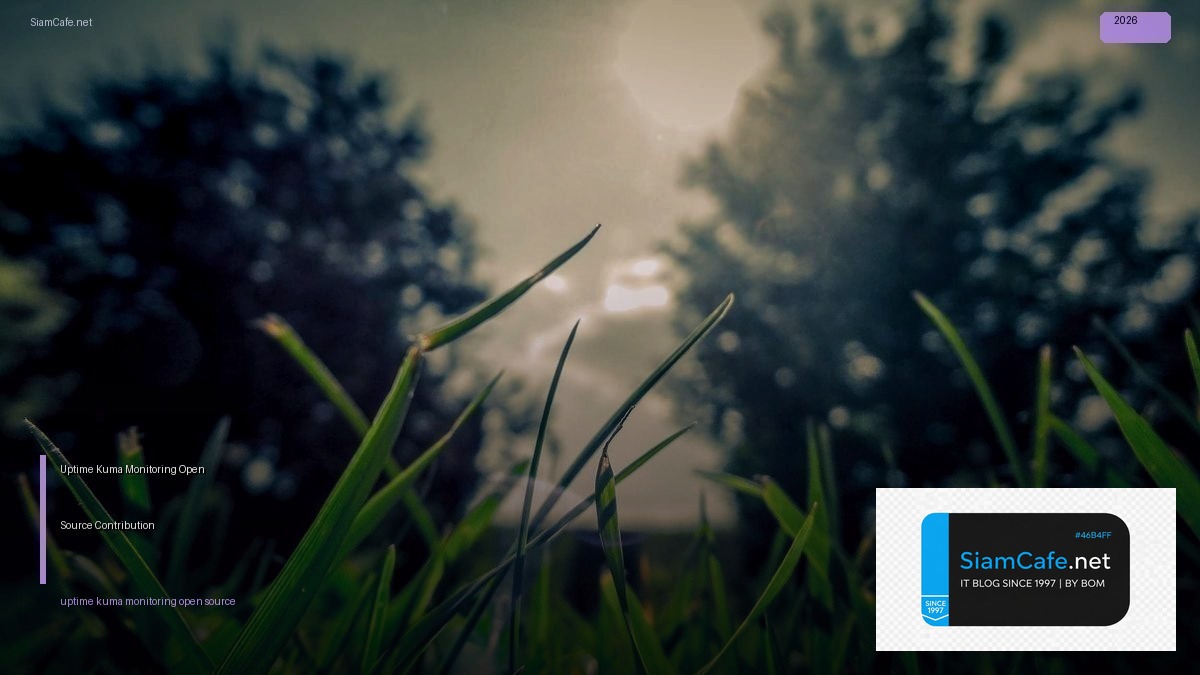 uptime kuma monitoring open source contribution