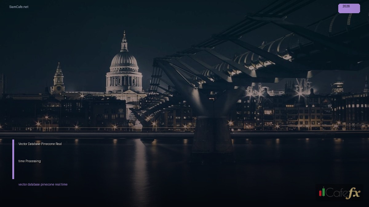 Vector Database Pinecone Real-time Processing — คู่มือฉบับสมบูรณ์ 2026 | SiamCafe Blog